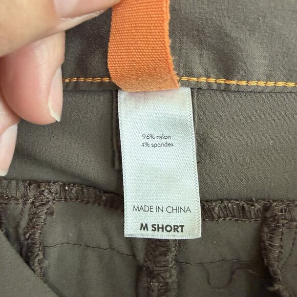 LUCY Flex Woman’s Size M Short Nylon Spandex Lightweight Pants Travel Hike Brown - Picture 6 of 8
